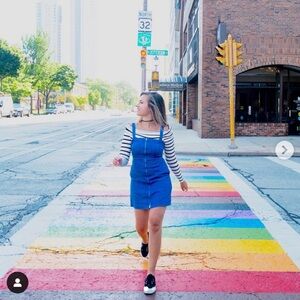 Club Monaco Denim Zip Up Dress